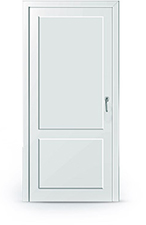 Межкомнатная дверь без остекления с перегородкой 800 x 2150