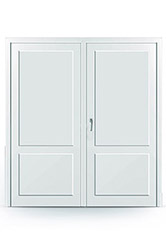 Межкомнатная дверь без остекления с перегородкой 1650 x 2200 мм