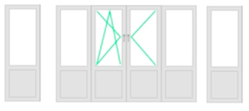 Французкое остекление П-образный балкон